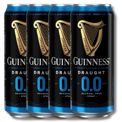 Guinness Draught 0.0 Non-Alcoholic Stout 440ml
