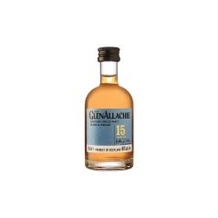 Glenallachie 15 Year Old Speyside Single Malt Scotch Whisky Glass Miniature 50mL