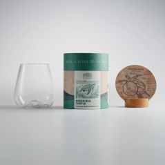 Green Sea Turtle Wine Glass