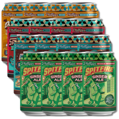Phillips Soda Works Craft Brewed Natural Soda Bundle - 16x355ml