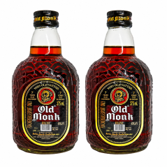 2x Old Monk Rum 375ml (750ml)