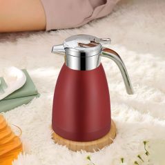 SOGA 2.2L Stainless Steel Water Bottle Insulated Vacuum Flask Coffee Jug Thermal Red