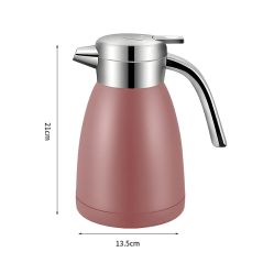 SOGA 1.2L Stainless Steel Water Bottle Insulated Vacuum Flask Coffee Jug Thermal Pink