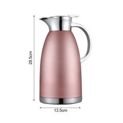 Soga 2.3L Rose Color 3-Layer Vacuum Insulated Water bottle Ideal for Home and Office