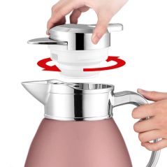 Soga 2.3L Rose Color 3-Layer Vacuum Insulated Water bottle Ideal for Home and Office