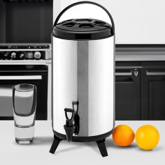 SOGA 10L Portable Insulated Cold/Heat Coffee Tea Beer Barrel Brew Pot With Dispenser