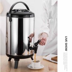 SOGA 10L Portable Insulated Cold/Heat Coffee Tea Beer Barrel Brew Pot With Dispenser