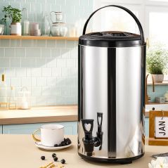 SOGA 2X 12L Portable Insulated Cold/Heat Coffee Tea Beer Barrel Brew Pot With Dispenser