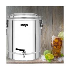 SOGA 2X 40L Stainless Steel Insulated Stock Pot Hot & Cold Beverage Container