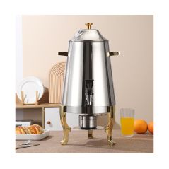 SOGA 2X Stainless Steel Dispenser Beverage Juicer Commercial Buffet Drink Container Jug with Side Handles