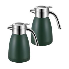SOGA 2X 1.8L Stainless Steel Water Bottle Insulated Vacuum Flask Coffee Jug Thermal Green