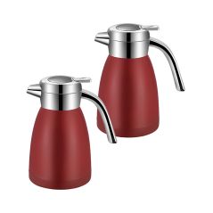 SOGA 2X 1.2L Stainless Steel Water Bottle Insulated Vacuum Flask Coffee Jug Thermal Red