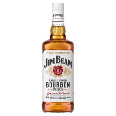 Jim Beam White Label Kentucky Straight Bourbon Whiskey 1L