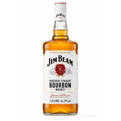 Jim Beam White Label Kentucky Straight Bourbon Whiskey 1.125L