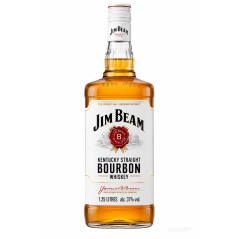 Jim Beam White Label Kentucky Straight Bourbon Whiskey 1.125L