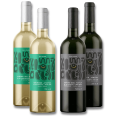Señorío De La Tautila Alcohol Free Wine Bundle: Red & White (12 Bottles)