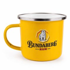 Bundaberg Rum Yellow Stainless Steel Camping Mug