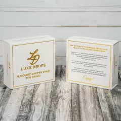 LuxxDrops 30 Serve Hint Of Flavour Shimmer Syrup Gift Box