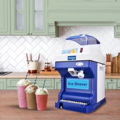 SOGA 2x Commercial Ice Shaver Ice Crusher Slicer Smoothie Maker Machine 180KG/h