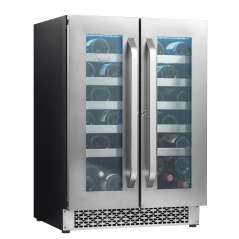 DIVIN DV-525DS Double Door Dual-Zone Wine Fridge