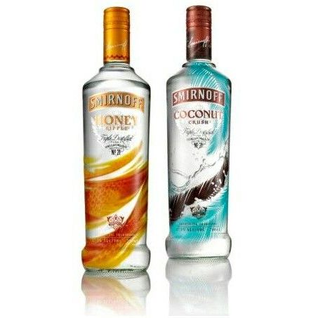 Smirnoff Vodka RARE COMBO - Coconut Crush 700mL + Honey Ripple 700 ml @ 37.5 % abv