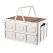 SOGA 34.5 cm 18L White Car & Camping Foldable Storage Box Crate Stackable Container with Handle
