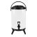 SOGA 14L Stainless Steel Insulated Milk Tea Barrel Hot and Cold Beverage Dispenser Container with Faucet White