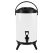 SOGA 16L Stainless Steel Insulated Milk Tea Barrel Hot and Cold Beverage Dispenser Container with Faucet White