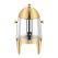 SOGA Stainless Steel 12L Beverage Dispenser Hot and Cold Juice Water Tea Chafer Urn Buffet Drink Container Jug with Gold Accents