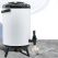 SOGA 18L Stainless Steel Insulated Milk Tea Barrel Hot and Cold Beverage Dispenser Container with Faucet White