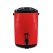 SOGA 18L Stainless Steel Insulated Milk Tea Barrel Hot and Cold Beverage Dispenser Container with Faucet Red