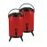 SOGA 2X 10L Stainless Steel Insulated Milk Tea Barrel Hot and Cold Beverage Dispenser Container with Faucet Red