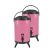SOGA 2X 14L Stainless Steel Insulated Milk Tea Barrel Hot and Cold Beverage Dispenser Container with Faucet Pink