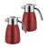 SOGA 2X 2.2L Stainless Steel Water Bottle Insulated Vacuum Flask Coffee Jug Thermal Red