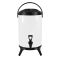 SOGA 14L Stainless Steel Insulated Milk Tea Barrel Hot and Cold Beverage Dispenser Container with Faucet White