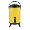SOGA 12L Stainless Steel Insulated Milk Tea Barrel Hot and Cold Beverage Dispenser Container with Faucet Yellow