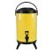 SOGA 14L Stainless Steel Insulated Milk Tea Barrel Hot and Cold Beverage Dispenser Container with Faucet Yellow