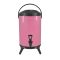 SOGA 8L Stainless Steel Insulated Milk Tea Barrel Hot and Cold Beverage Dispenser Container with Faucet Pink