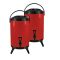 SOGA 2X 12L Stainless Steel Insulated Milk Tea Barrel Hot and Cold Beverage Dispenser Container with Faucet Red