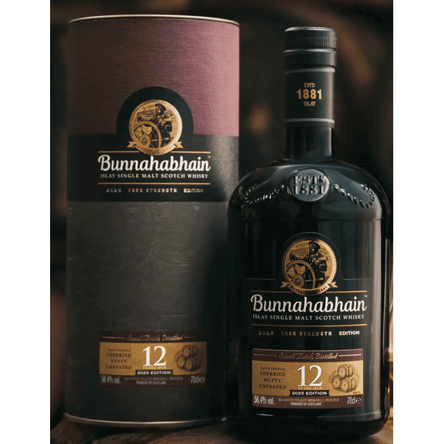 Bunnahabhain 12 Year Old Cask Strength 2025 Edition Single Malt Scotch Whisky 56.4%
