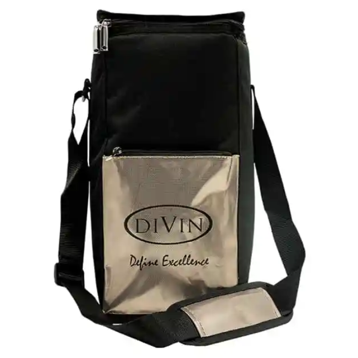 DIVIN 4 Bottle  Wine Cooler Bag - Champagne Gold & Black