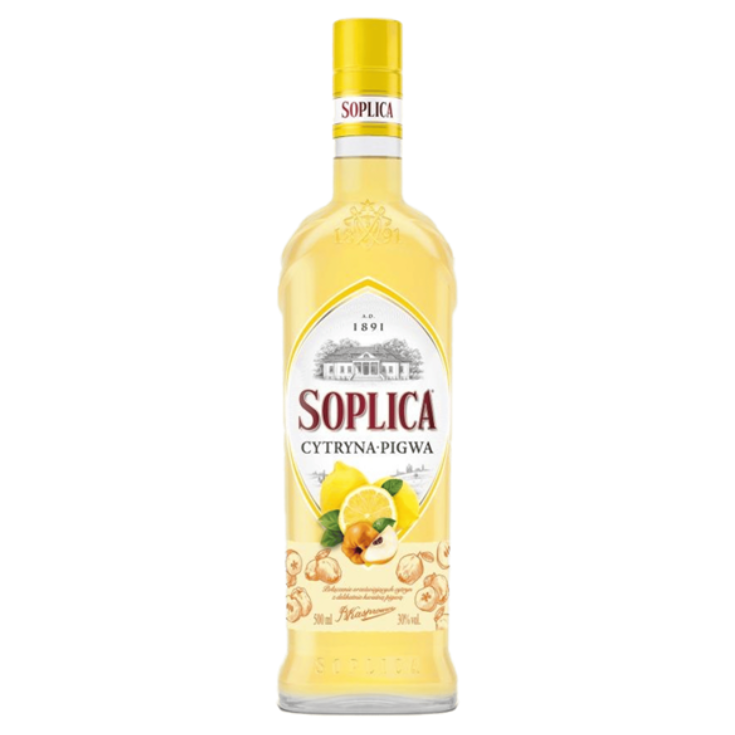 Soplica Lemon & Quince Flavoured Vodka Liqueur 28% ABV 500ml