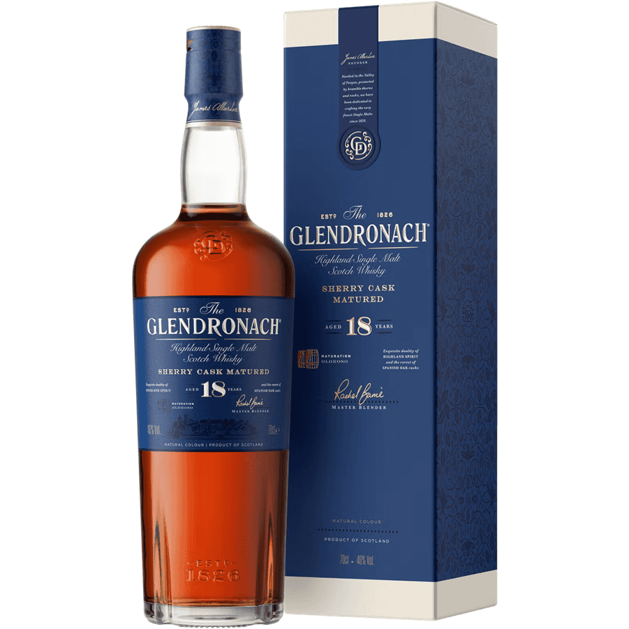 Glendronach Allardice 18 Year Old Single Malt Scotch Whisky 46% ABV 700ml - New Label