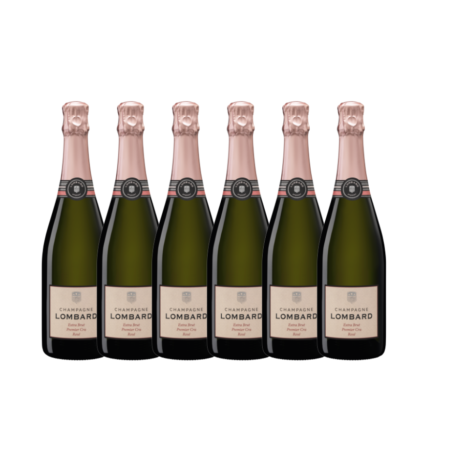 Champagne Lombard Extra Brut Rose Premier Cru